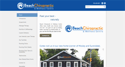 Desktop Screenshot of beachchiropractic.ca