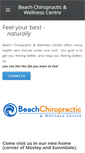 Mobile Screenshot of beachchiropractic.ca