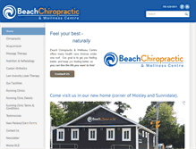 Tablet Screenshot of beachchiropractic.ca