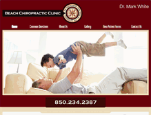 Tablet Screenshot of beachchiropractic.com