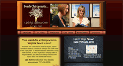 Desktop Screenshot of beachchiropractic.net